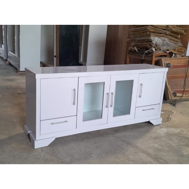 Buffet Kayu HPL 180cm Meja Konsul Rak TV Serbaguna Minimalis MR