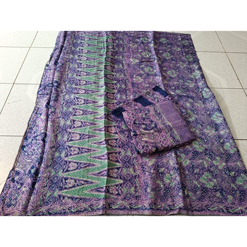 kain batik sarimbit cap kombinasi tulis keluarga pasangan bahan viscose viskos semi sutera khas trus