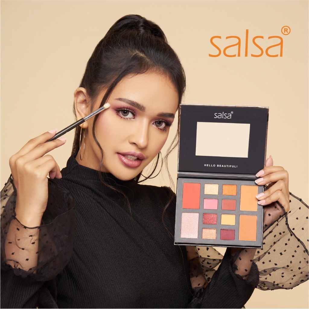 SALSA Rhapsody Face Palette / Palet Eyeshadow Blush On Contour Highlighter / Eyeshadow Salsa