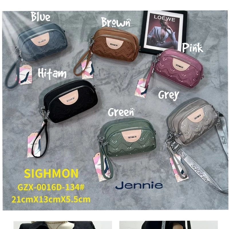 GZ0016-134 TAS DOMPET WANITA IMPORT SIGHMON TAS SELEMPANG SIGHMON
