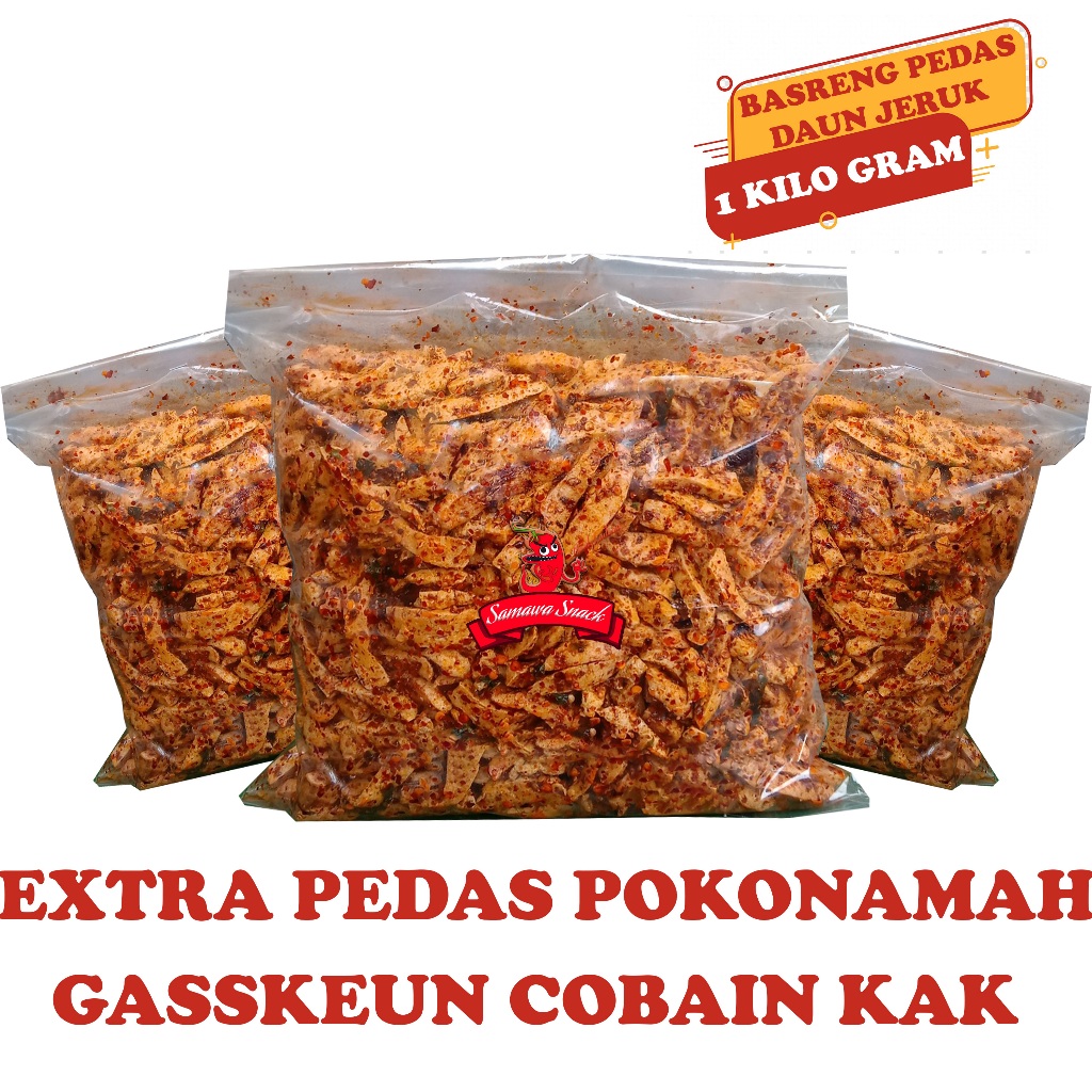 

basreng extra pedas daun jeruk 1kg