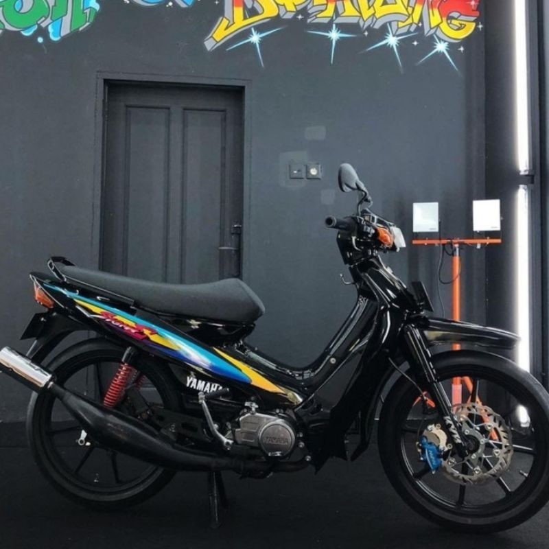 Striping Lis sticker standar ORI yamaha sigma hitam lis biru oren stiker sigma striping sigma