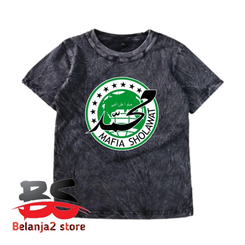 BAJU ANAK KAOS ANAK MOTIF MAFIA SHOLAWAT TERBARU FREE NAMA