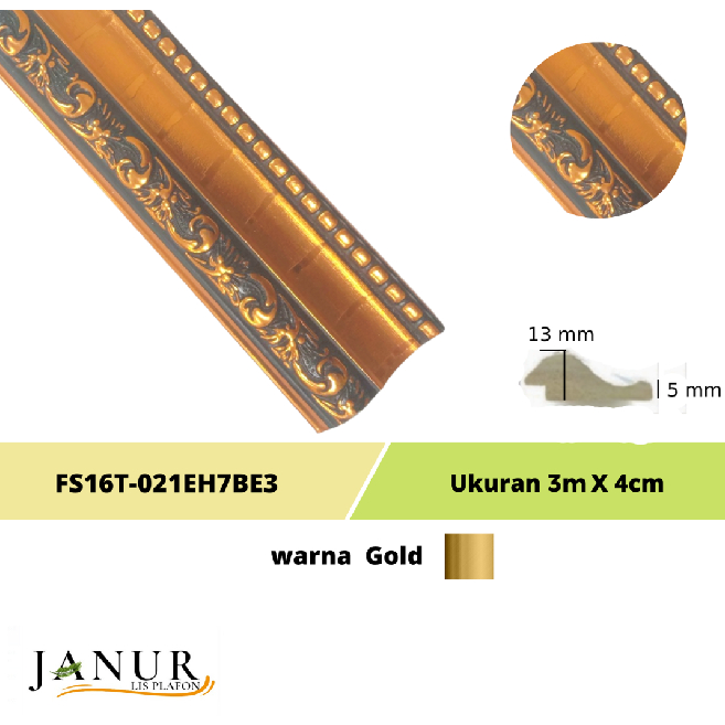 Lis Plafon Motif PVC 3m x 4cm