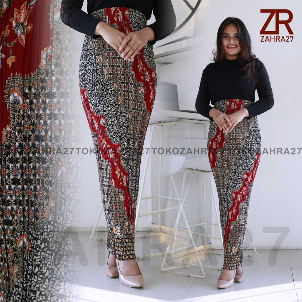 Rok Plisket Batik VOL.1 Bawahan Kebaya bisa Jumbo Kondangan Seragaman