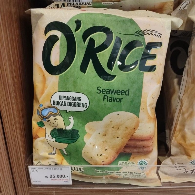 

Delfi Orion O Rice Seaweed 111 Gram