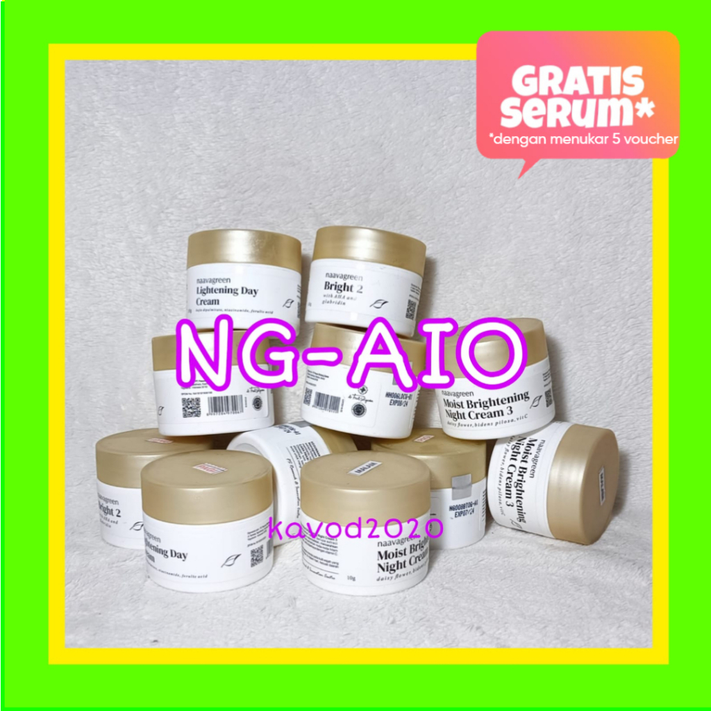 Naavagreen Krim Anti Iritasi NG AIO 10 gram by dr Fredi Setyawan Original Skincare