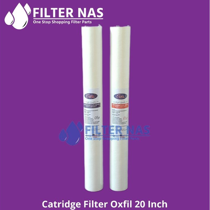 Cartridge filter air / Water filter 20'' Oxfil 0,1 micron / 0.5 micron
