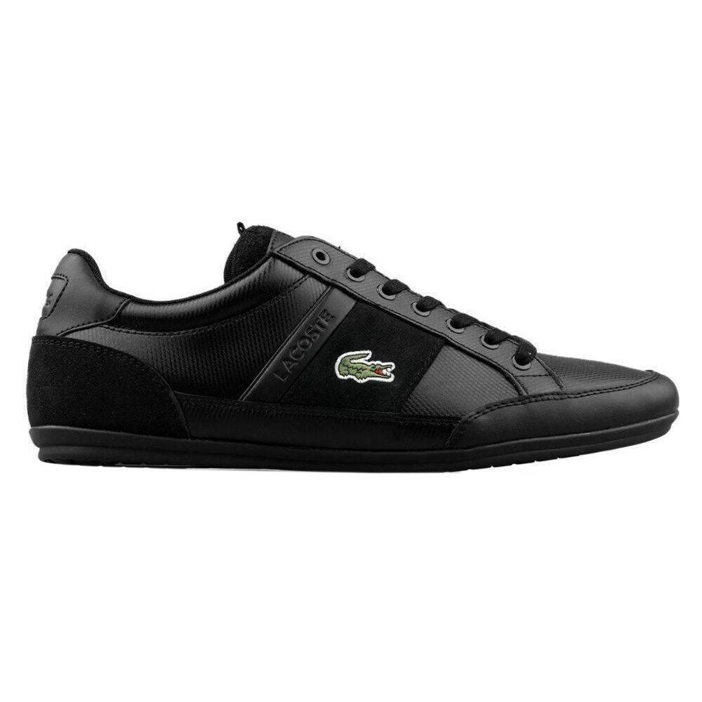 Sepatu Pria Lacoste Chaymon BL Leather Black (743CMA003502H) Original
