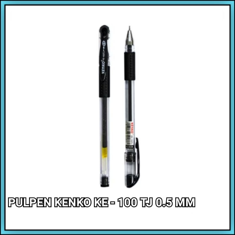 

1 Pcs Pulpen Kenko Gell Ke - 100 Tj Hitam 0.5 Mm