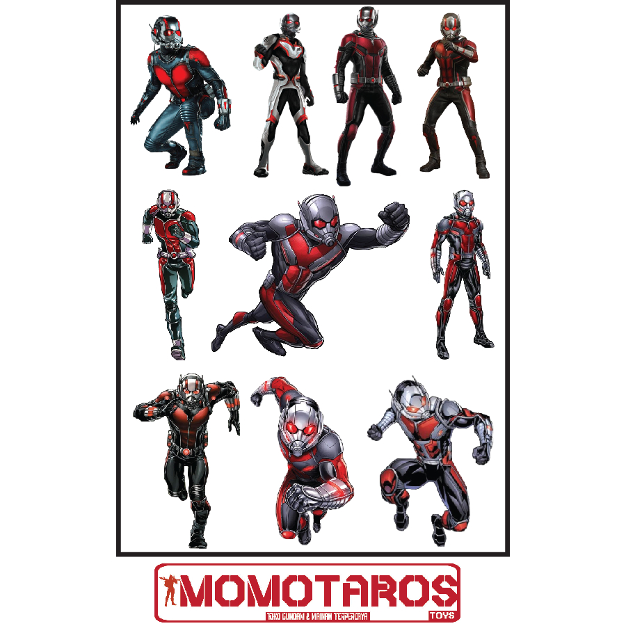 

Sticker murah antiair transparan Antman Hawkeye solo Marvel 1 pc