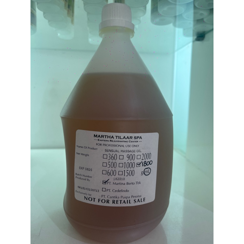 dewi sri spa sensual massage oil 1800 ml