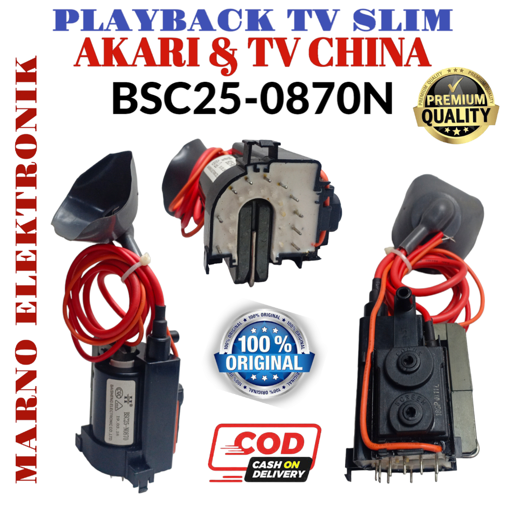 PLAYBACK FLYBACK AKARI SLIM BSC25-N0870 BSC25-0870 BSC 25 0870 TV CHINA TV CINA BSC250870 PLYBACK PL