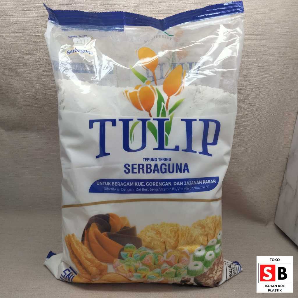 

TEPUNG TERIGU TULIP KEMASAN 1 KG SERBAGUNA MURAH HALAL