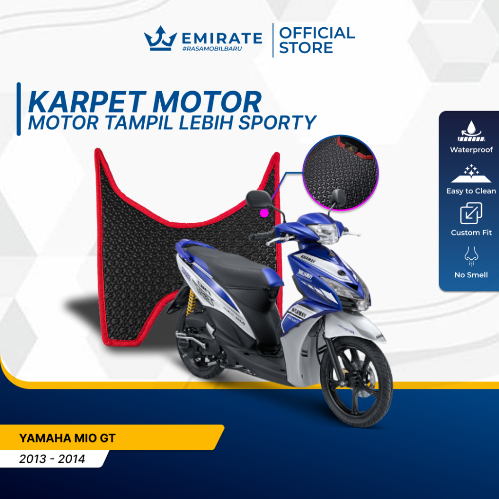 Karpet Motor/Alas Pijakan Kaki Motor Yamaha Mio Gt (2013 – 2014)