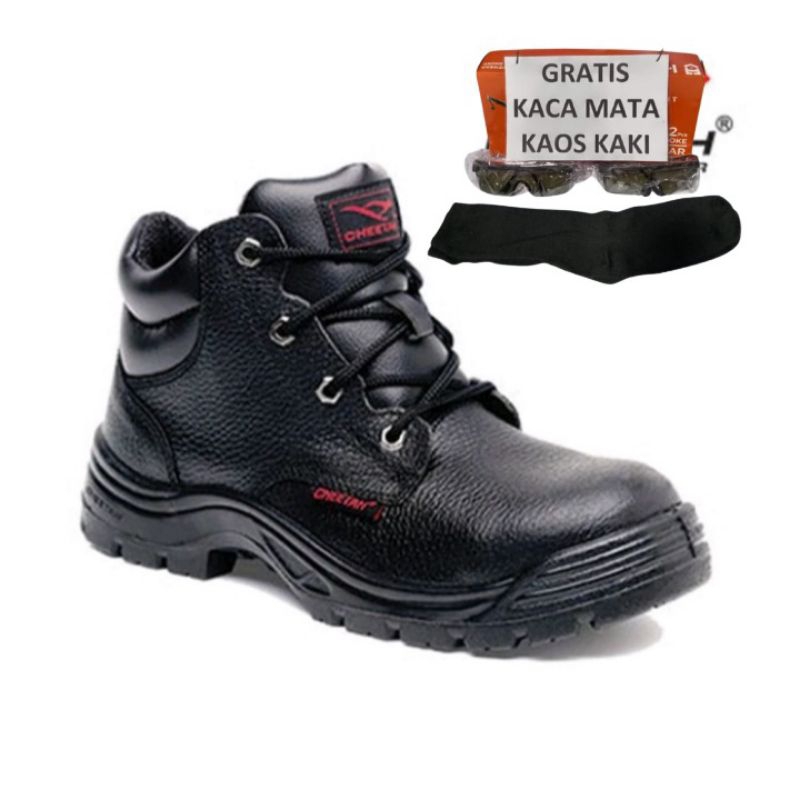 SEPATU SAFETY CHEETAH 3180 H BLACK-SAFETY SHOES CHEETAH, JUAL SEPATU SAFETY CHEETAH, JUAL SEPATU SAF