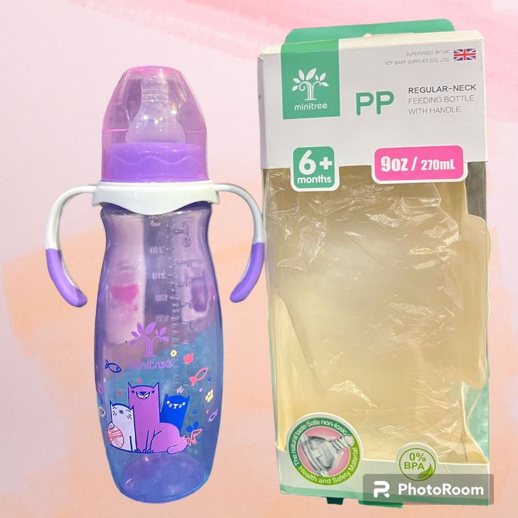 Botol Susu Minitree Dengan Pegangan 150ml/270ml