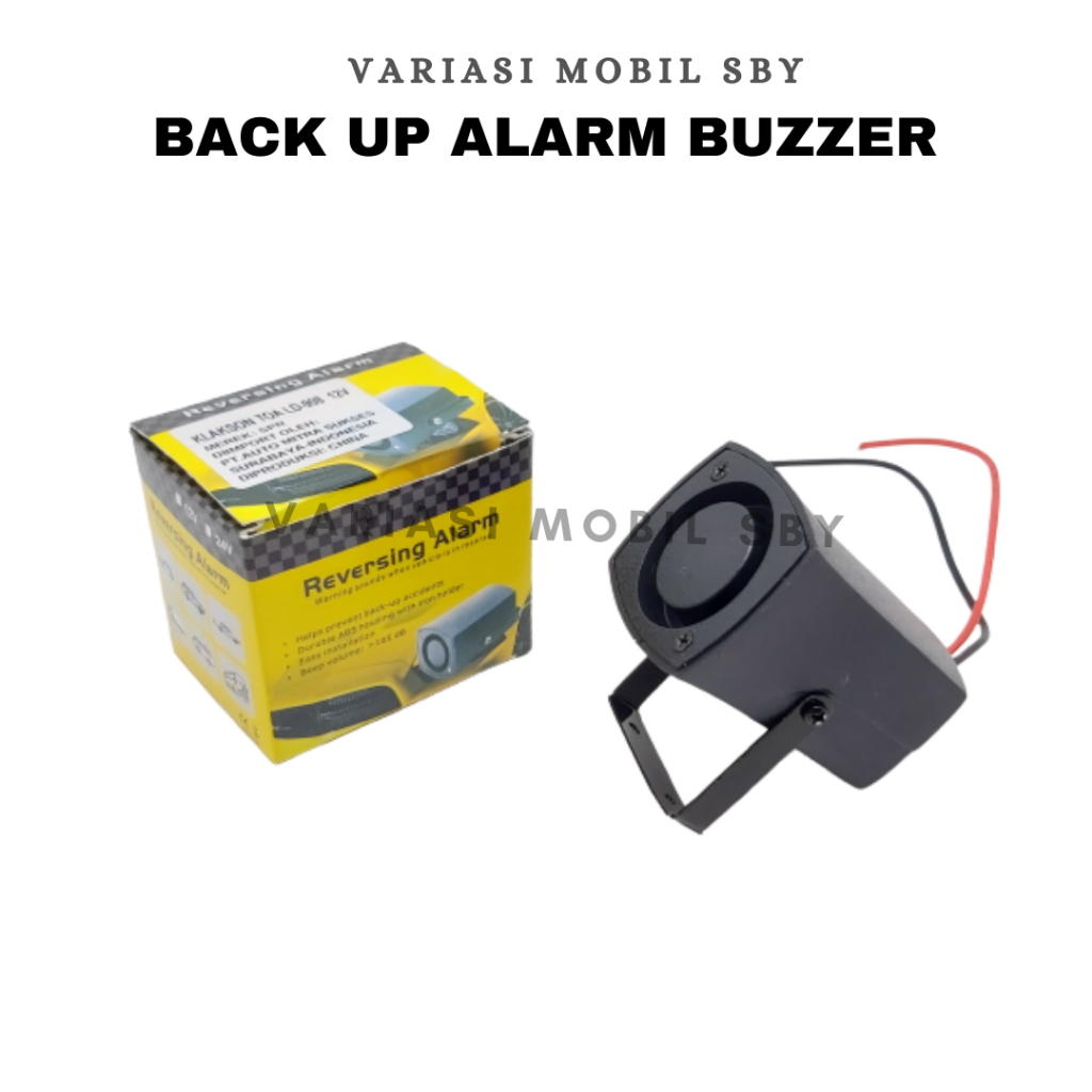BUZZER PIEZO ELECTRIC ALARAM SIRINE MOTOR MOBIL BIS TRUK DC 12V  BUSER CONTINUOUS