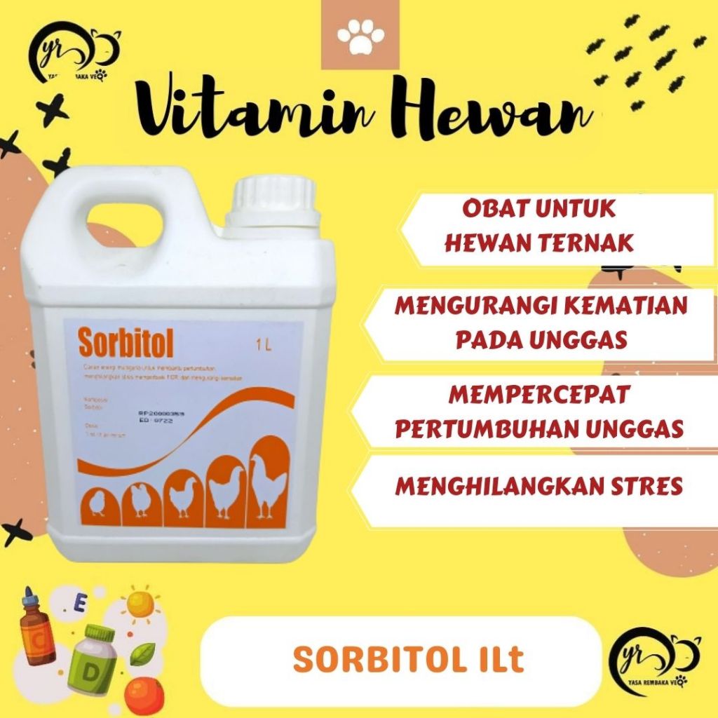 SORBITOL 1lt - Vitamin & Suplemen Makanan Ayam