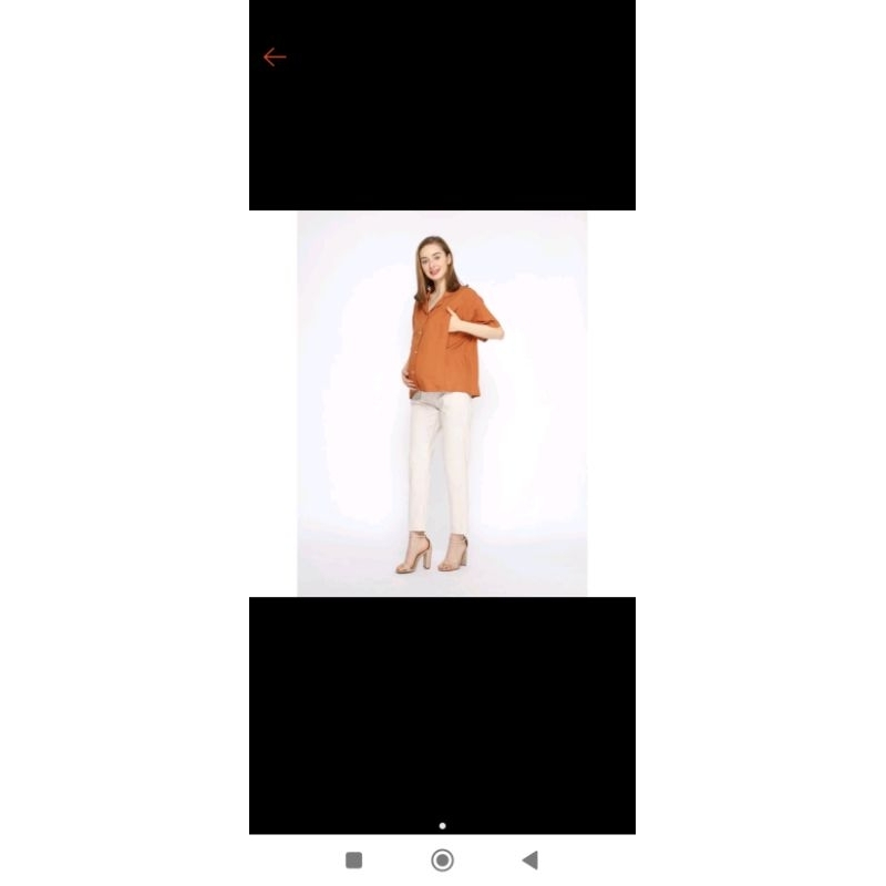 Preloved Yeal Teracota Nyonya Nursing Wear