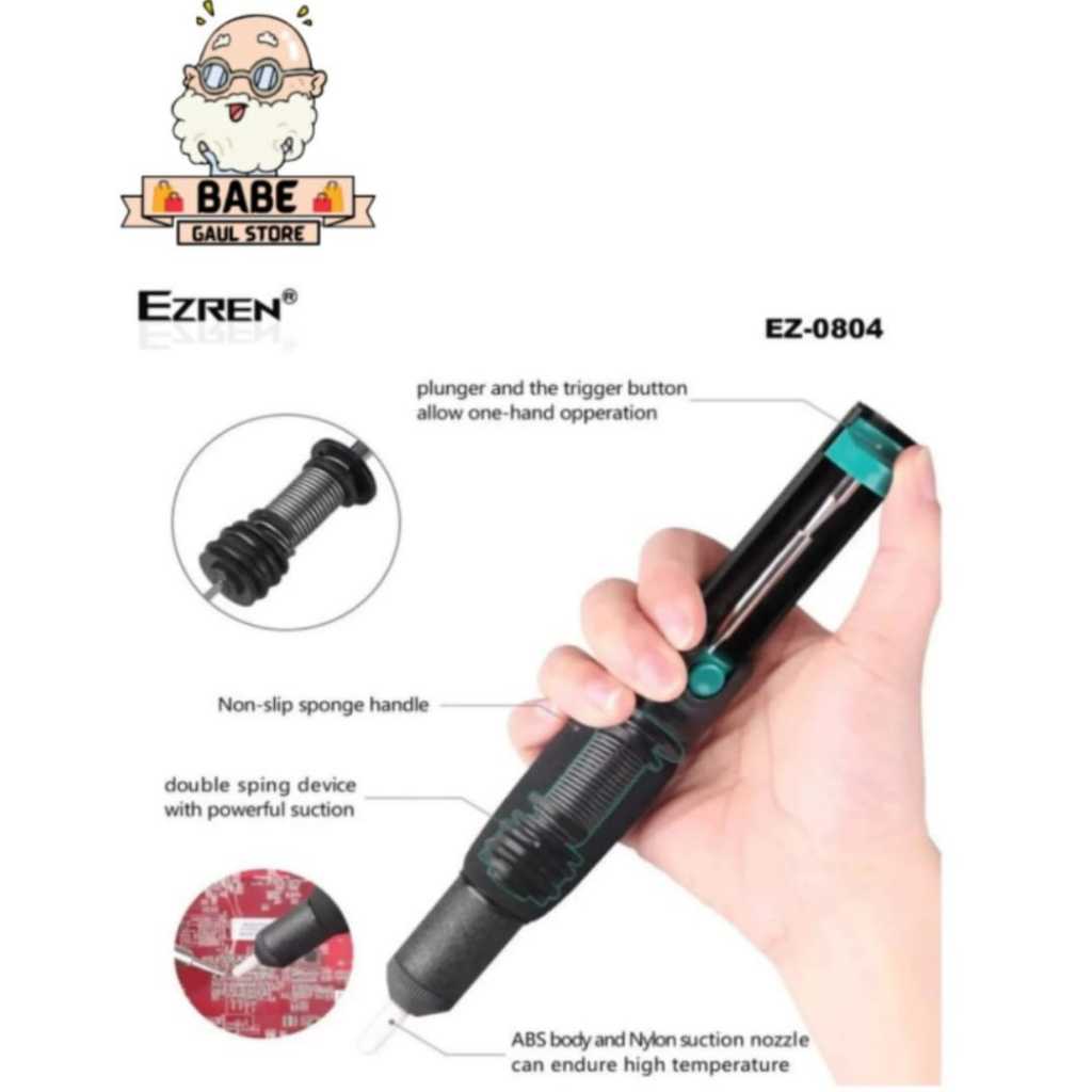 PENYEDOT TIMAH PUMP SOFT EZREN EZ-0804 HANDLE ANTI-SLIP DOUBLE RING