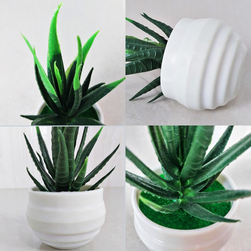 big sale tanaman hias plastik pot bunga daun lidah buaya mini artificial import ornamen dekorasi