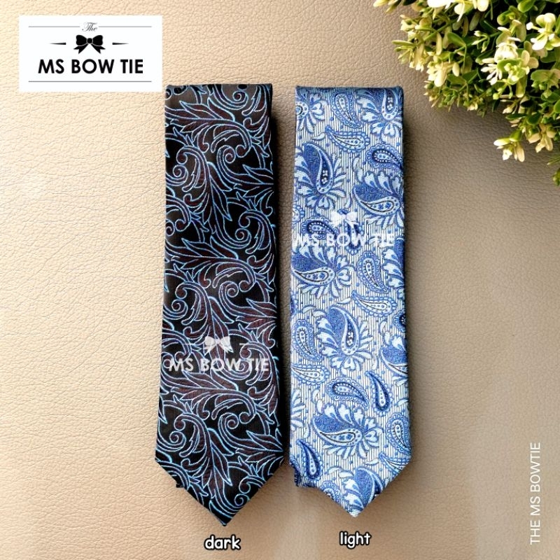 THE MS BOWTIE Dasi batik BIRU
