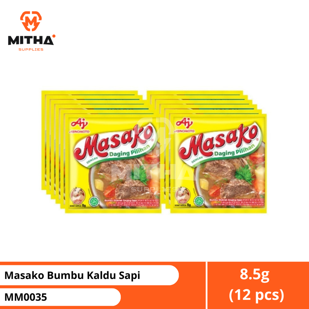

Masako Bumbu Kaldu Sapi 8.5g (12 pcs) MITHA MM0035