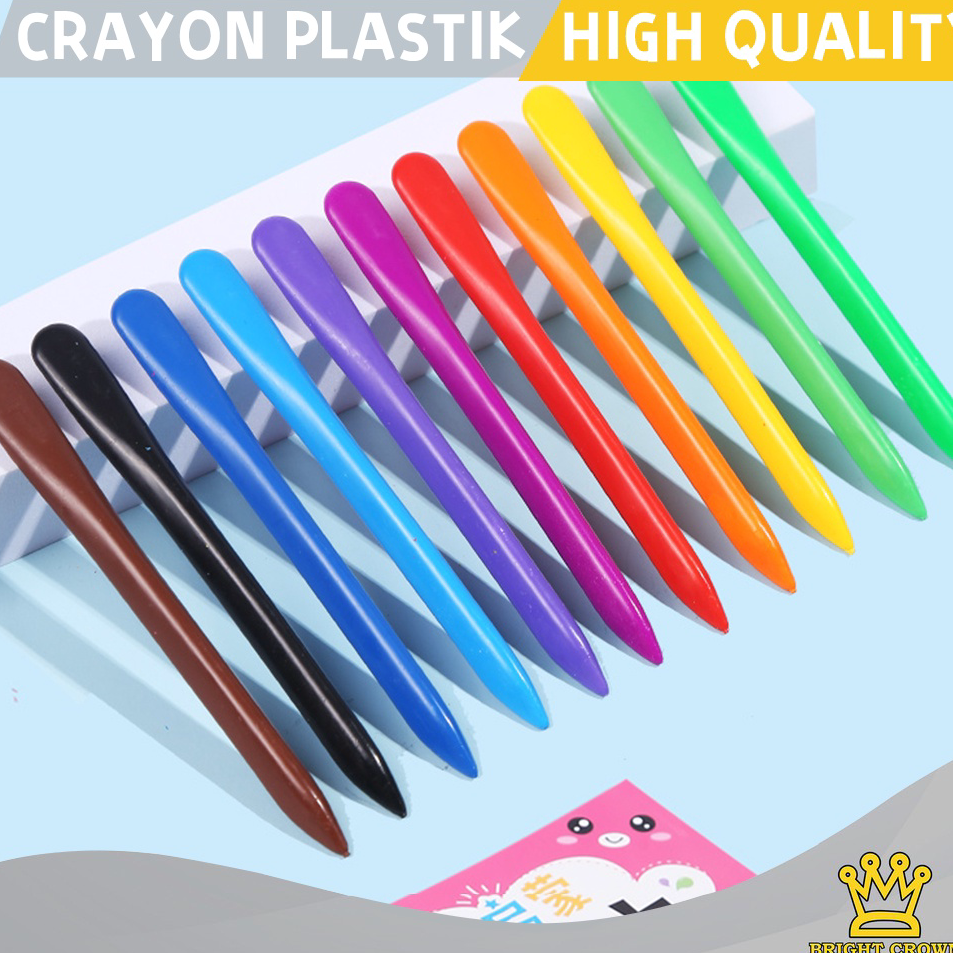 

Dijual Murah Bright Crown Crayon Magic Anti Kotor ISI 12/24/36Pcs Crayon Lab Non Toxic bentuk Triangular Aman Untuk Anak HIGHQUALITY