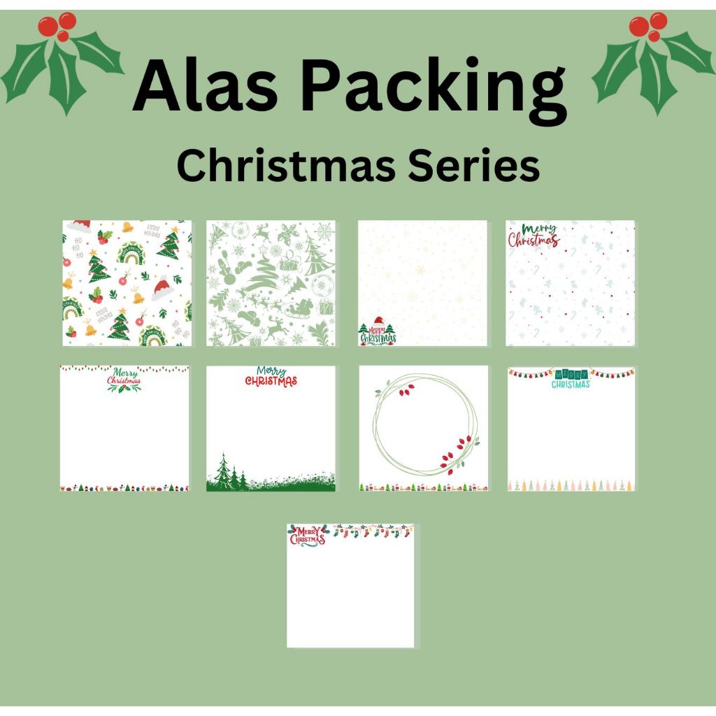 

NO MIN ORDER | Alas Packaging Christmas | Paper Aksesoris | Alas Aksesoris | FREE PLASTIK | Alas Packing | Alas Packing Natal | HARGA PER PCS