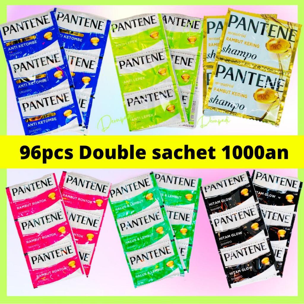 96pcs (8renteng) double saset pantene sampo anti ketombe Shampoo Perawatan Rambut Lepek Berketombe K