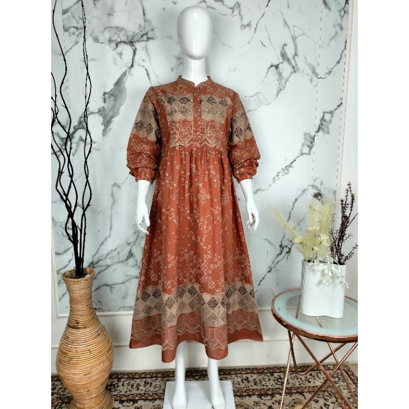 Midi dress Najwa katun bordiran