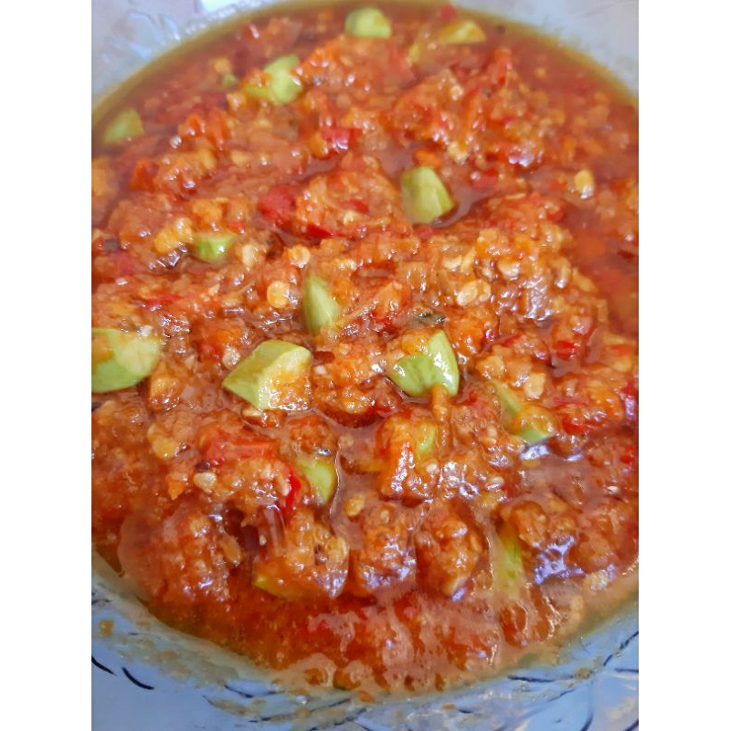 

Sambel pete pedas beledag 350ml siap santap halal enak - sambal pedas