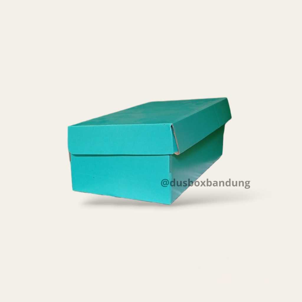 

UK 29x16x10 Kardus Sepatu Cewe Untuk sandal Pantofel Murah Warna Hijau Tosca