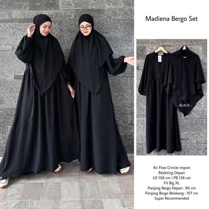 JUMBO LD 120 SET GAMIS SYAR’I CRINGKEL MADIENA SET BERGO