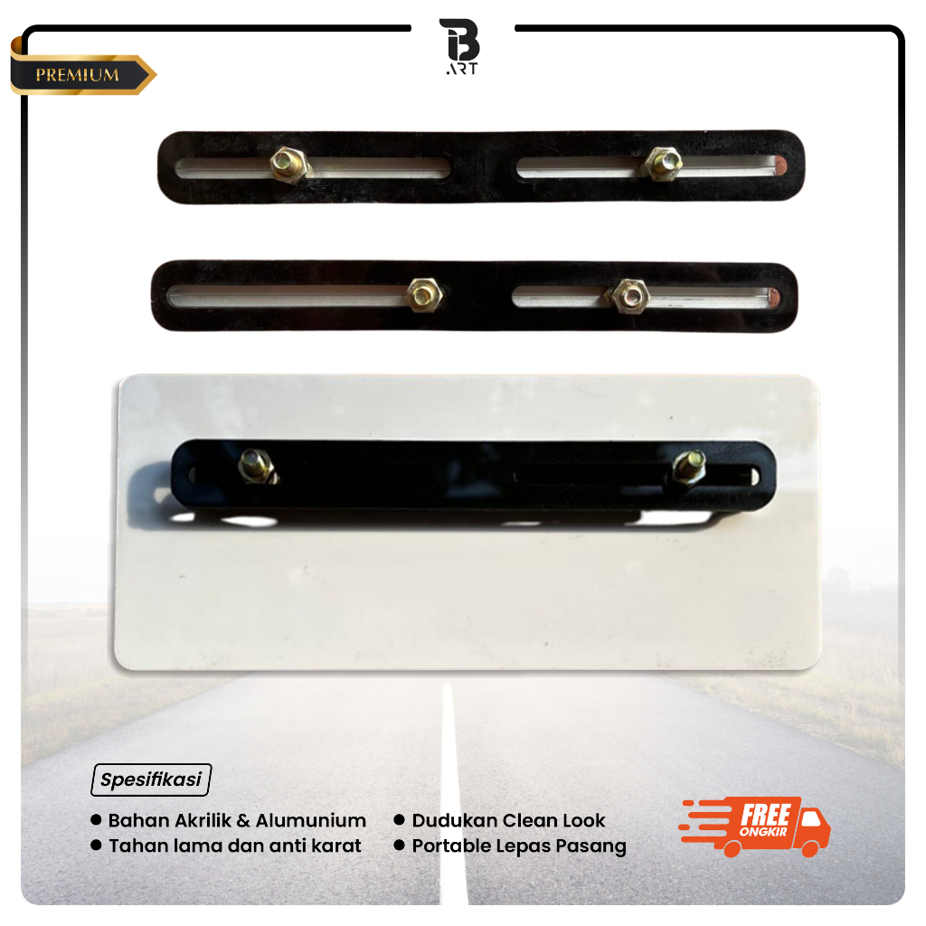 FRAMLESS PLAT NOMOR MOTOR / Dudukan plat nomor motor Variasi / Frameless plate motor / DUDUKAN PLAT 