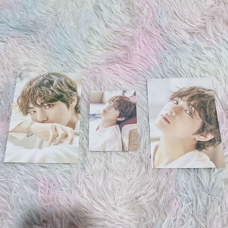 BTS ONEUL 2018 POSTCARD & PHOTOCARD CLIPBOARD V KOREA VER OFFICIAL TAEHYUNG SET