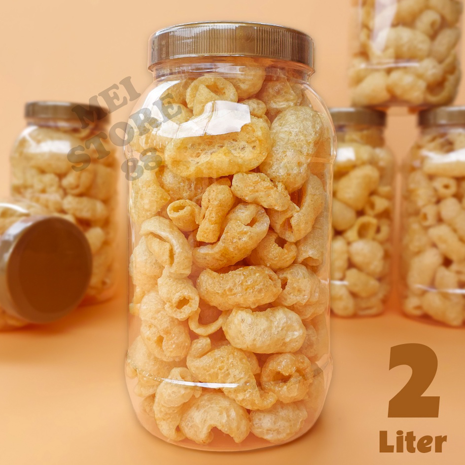 

Paling Popular Kerupuk Kulit Babi Nic Nic 2 Liter Snack Cemilan Rambak Krupuk Kerubi