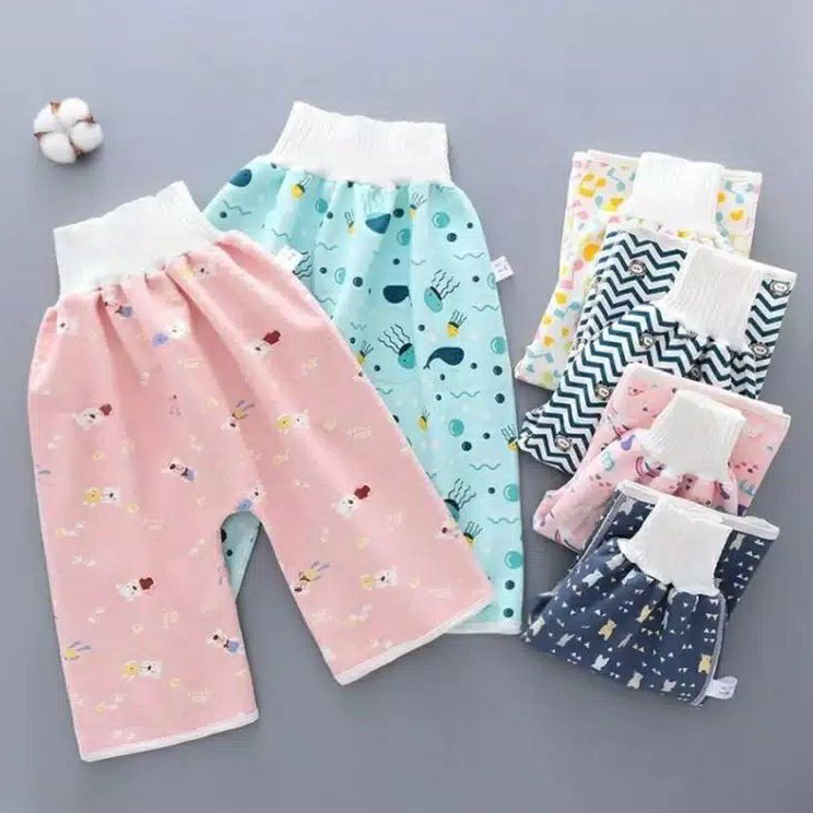 ➝↑❁⁂ Rok Ompol & Celana Perlak Rok Popok Waterproof Tahan Bocor Bisa Dicuci / Diaper Skirt Training 