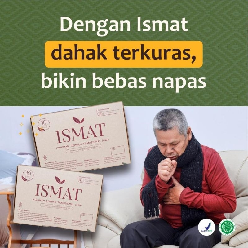 

Paket 2 Box ISMAT Minuman Rempah Herbal Tuntaskan ASMA Bikin Nafas Jadi Lega BPOM