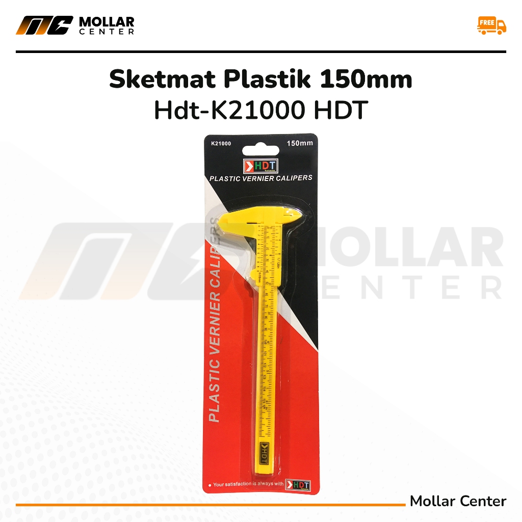 

Sketmat PLASTIK Sigmat Jangka Sorong 6" 6inch 150mm Vernier Caliper - HDT
