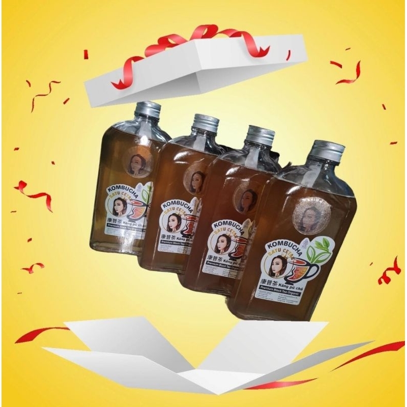 

Kombucha 500ml Varian : Origional, Rosrlla, Butterfly Pea