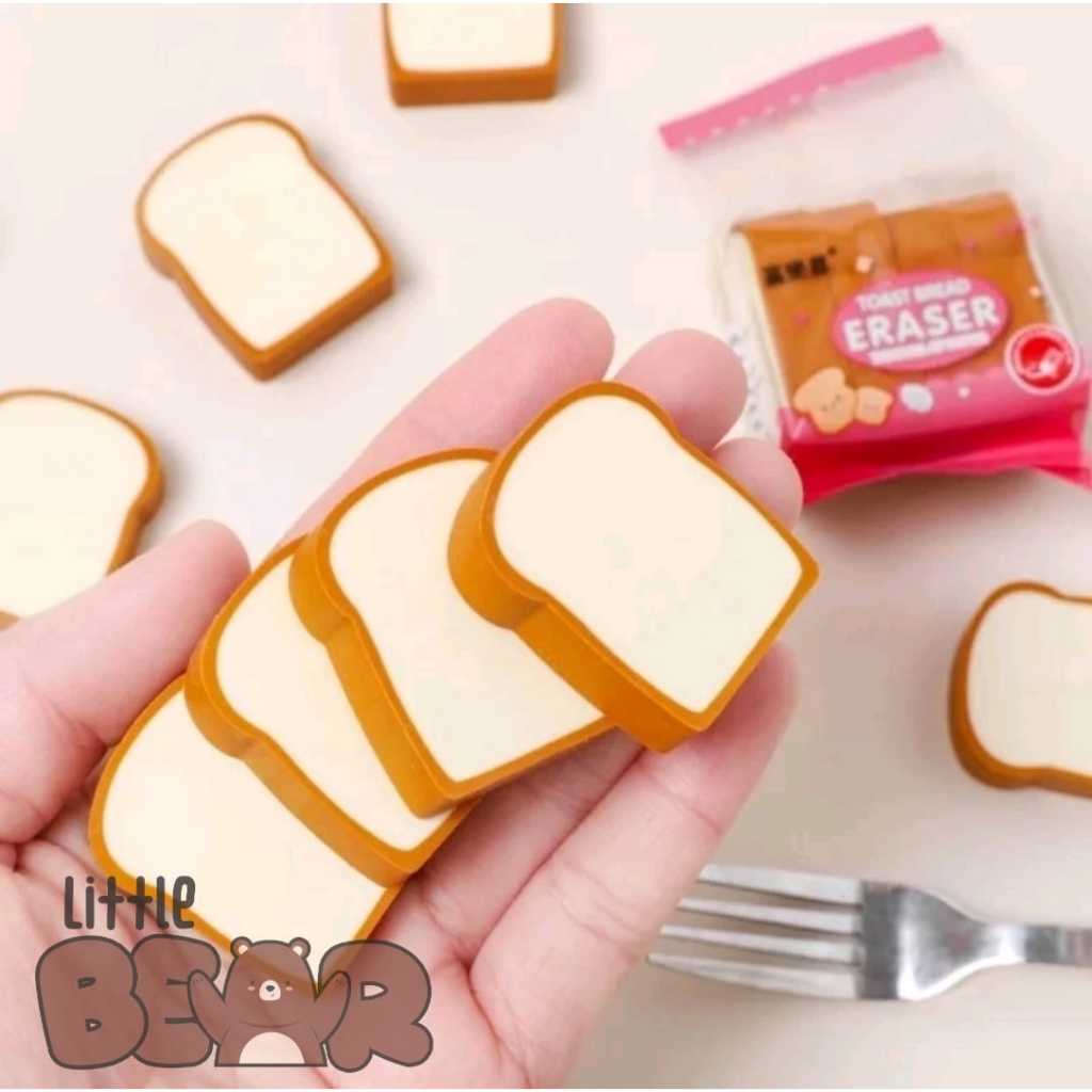 

PENGHAPUS BENTUK ROTI TAWAR / ERASER LUCU ROTI TAWAR