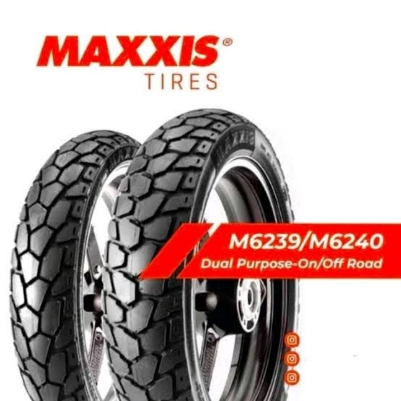 Paket Ban Maxxis 120/80-17 &amp; 130/80-17 M6240 Tubeless