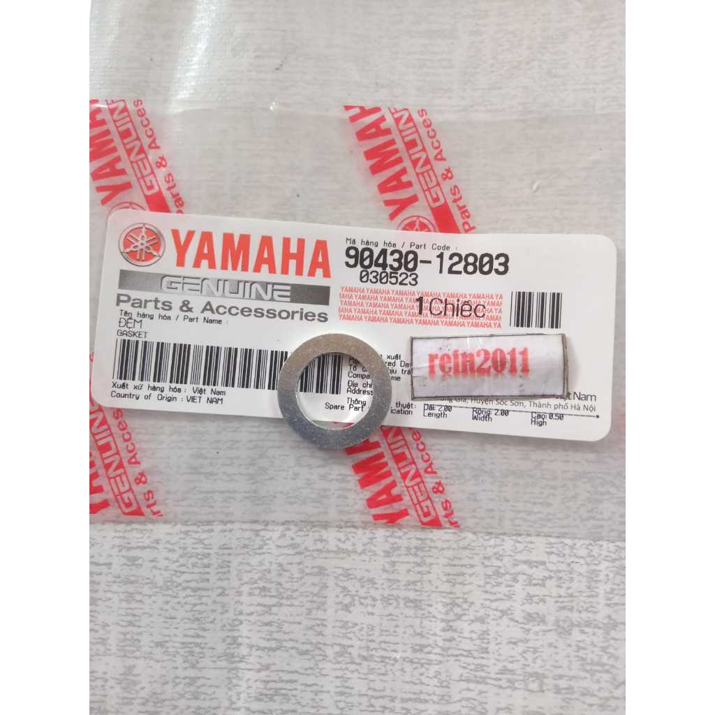 RING BAUT PEMBUANGAN OLI BAWAH NEW AEROX NEW NMAX ASLI ORI YAMAHA 90430 12803