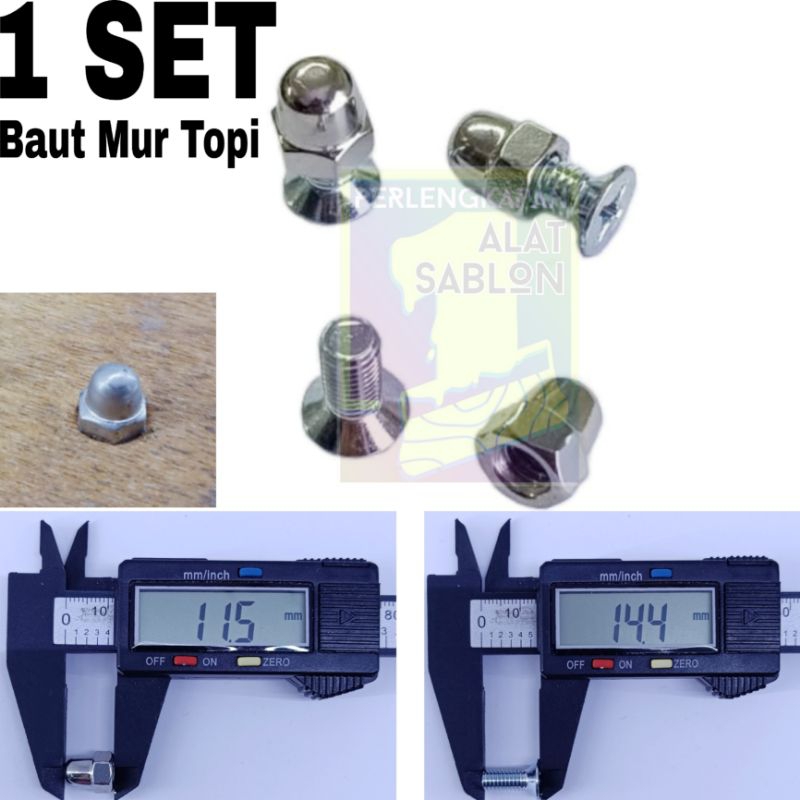 MUR BAUT TOPI 1SET BAUT PAPAN BANTING SABLON