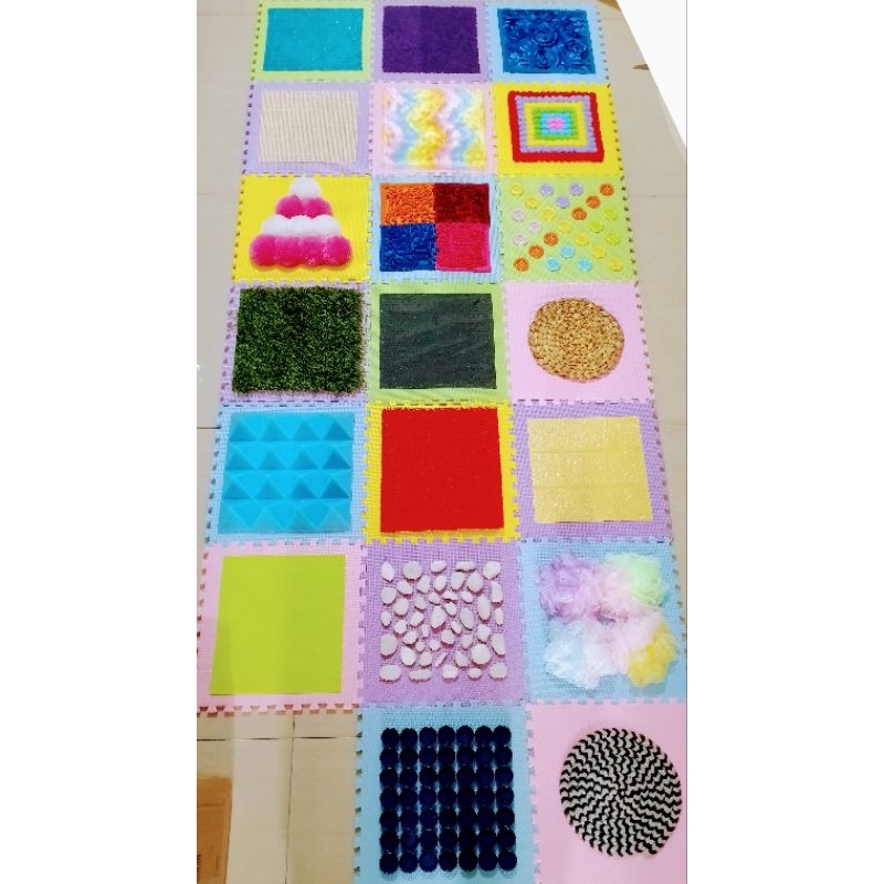 Sensory baby play gym / playmat montessori mat / mainan karpet merangkak / busy cube mat baby sensor