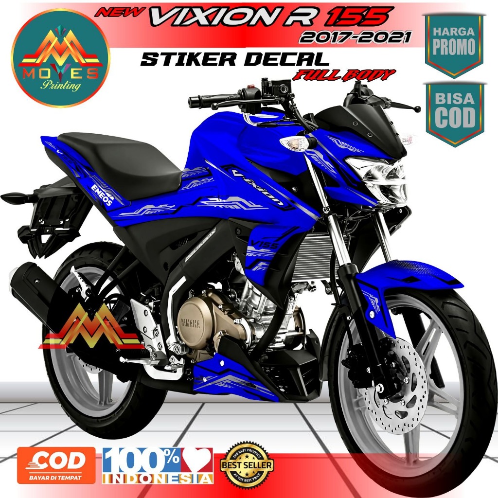 TERBARU (COD) Decal New Vixion R 155 Stiker Full Body Yamaha New Vixion R 155 Motiv Keren