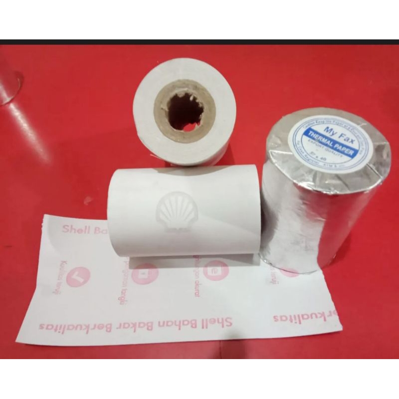 

kertas kasir thermal logo Shell 58x40mm eds printer 58mm