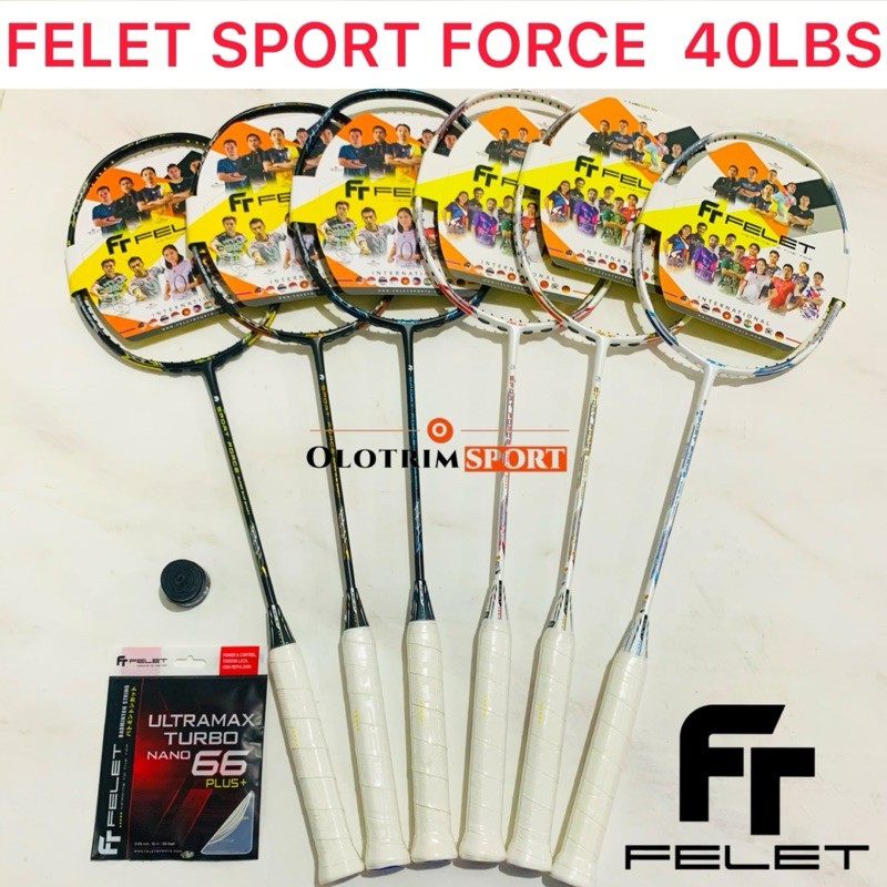 Raket Badminton FELET SPORTFORCE 40LBS Sport Force Original